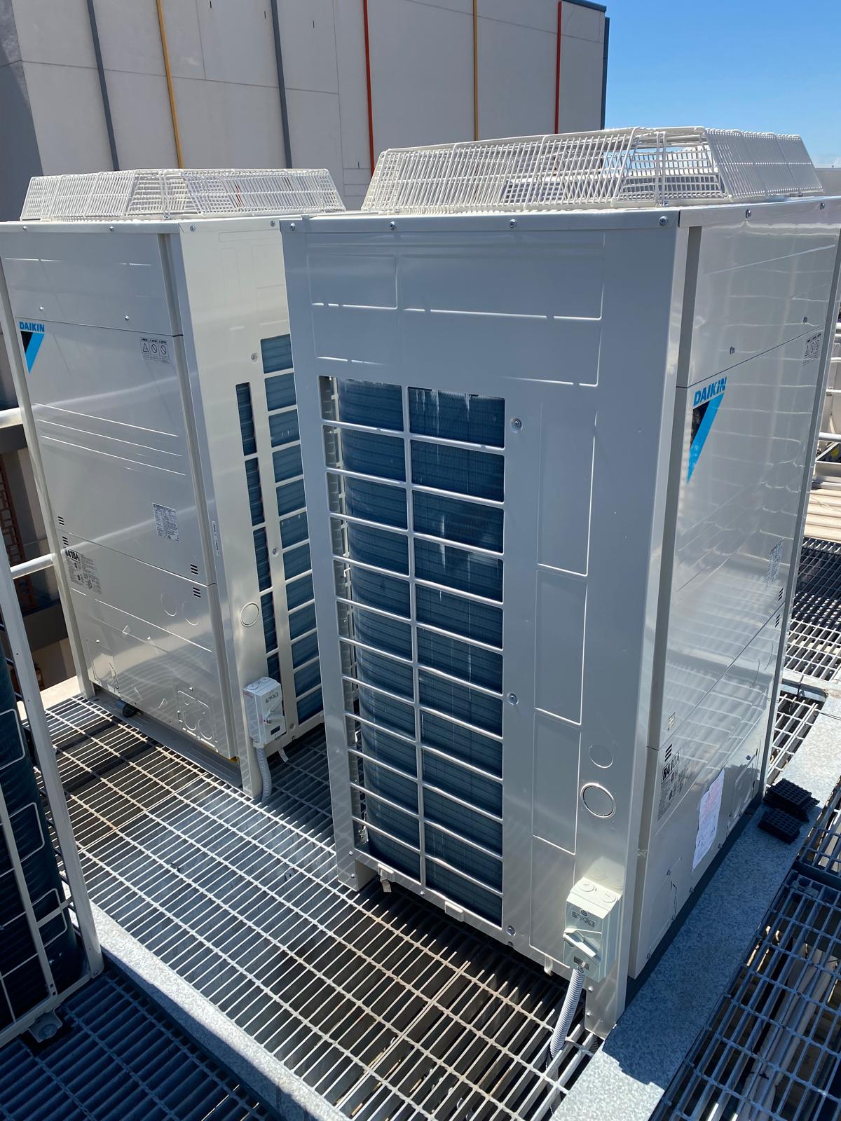 Commercial air conditioning plant installed by JED